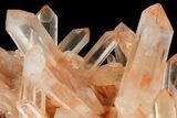 Tangerine Quartz Crystal Cluster - Madagascar #112809-3